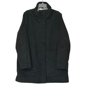 Pendleton Wool Blend Coat Women's‎ L – Zip Sleeve Pocket, Crest Lining, EUC